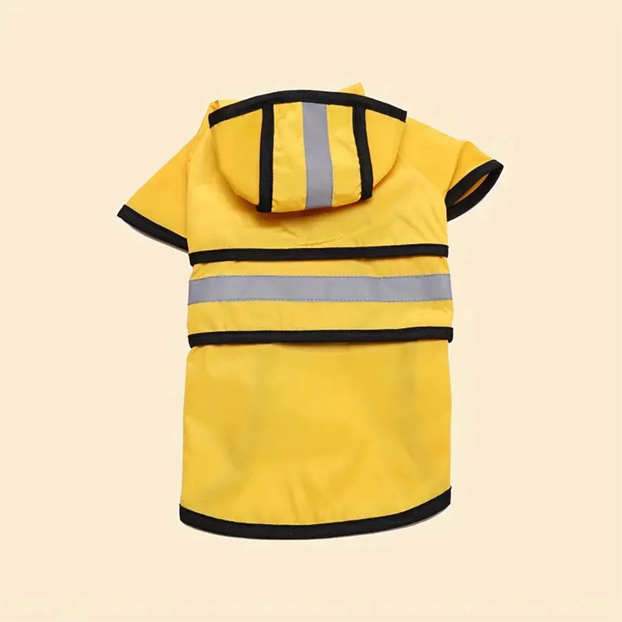 Hooded Dog Raincoat, Waterproof and Reflective