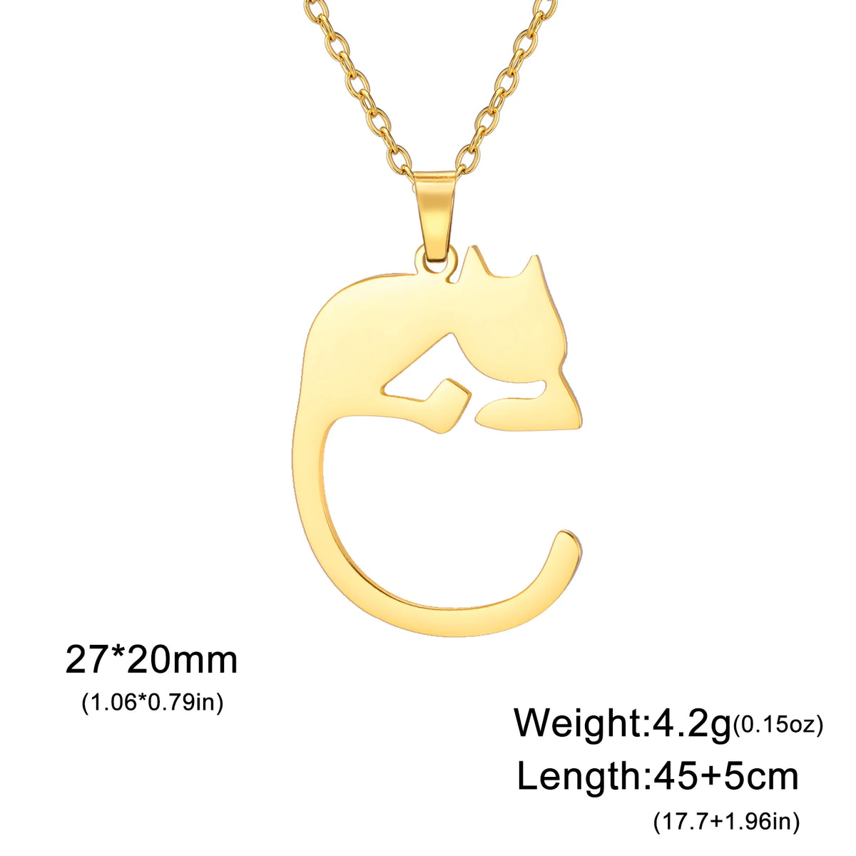 Kitten Silhouette Necklace