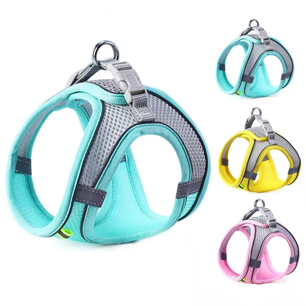 Reflective Step-In Harness and Lead Set for Small Dogs and Cats