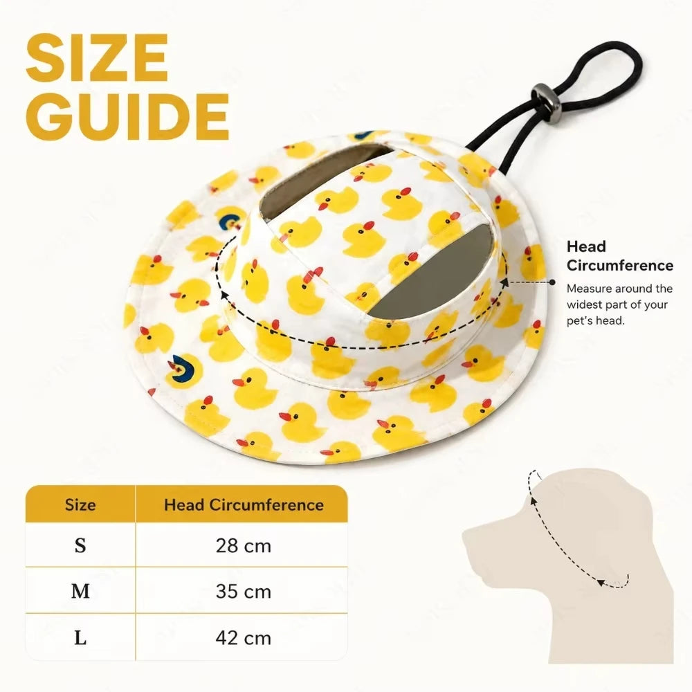 Printed Bucket Hat for Pets