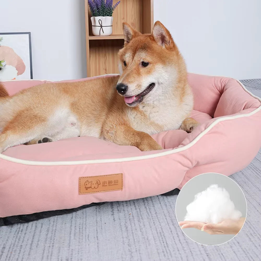 Sofa-Style Dog Bed with Raised Sides