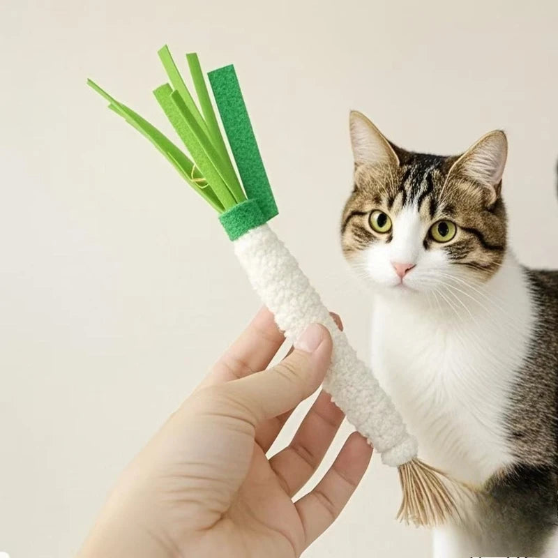 Leek-Shaped Cat Chew Teaser