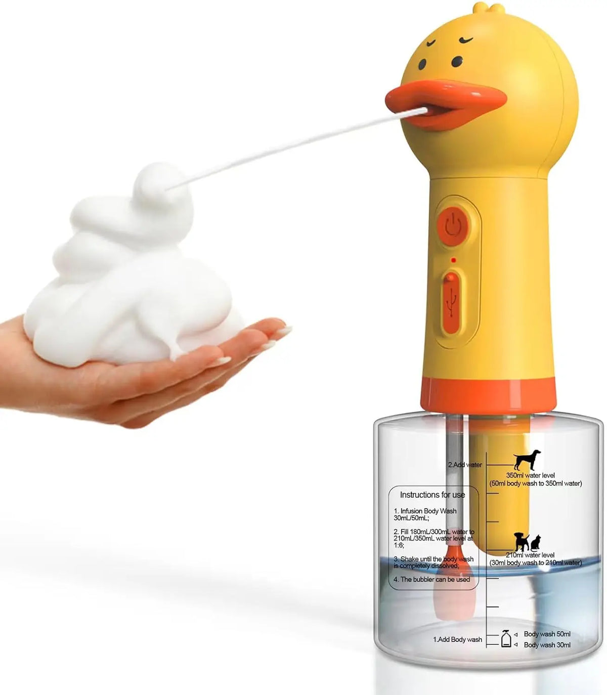 Duck Foam Dispenser for Pet Shampoo