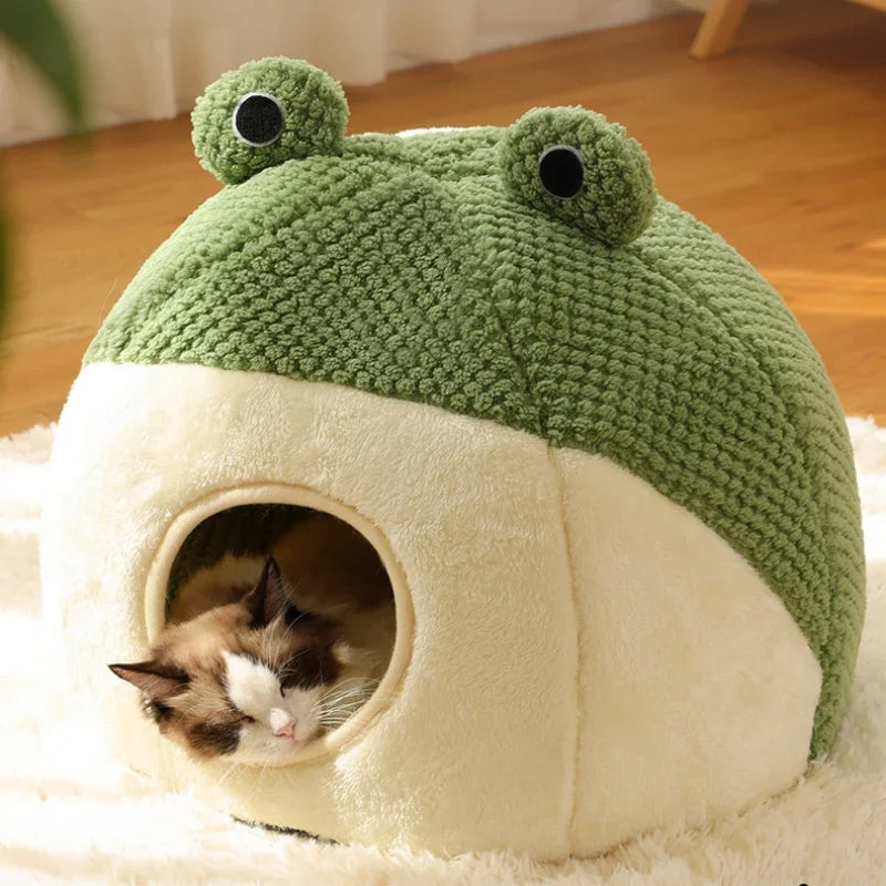 Frog Pet Bed - Closed cave