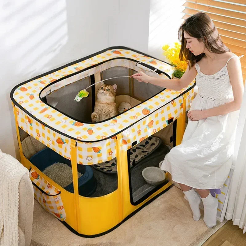 Pop-Up Pet Playpen House