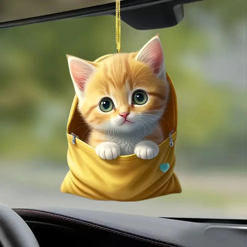 Hanging Cat Ornament