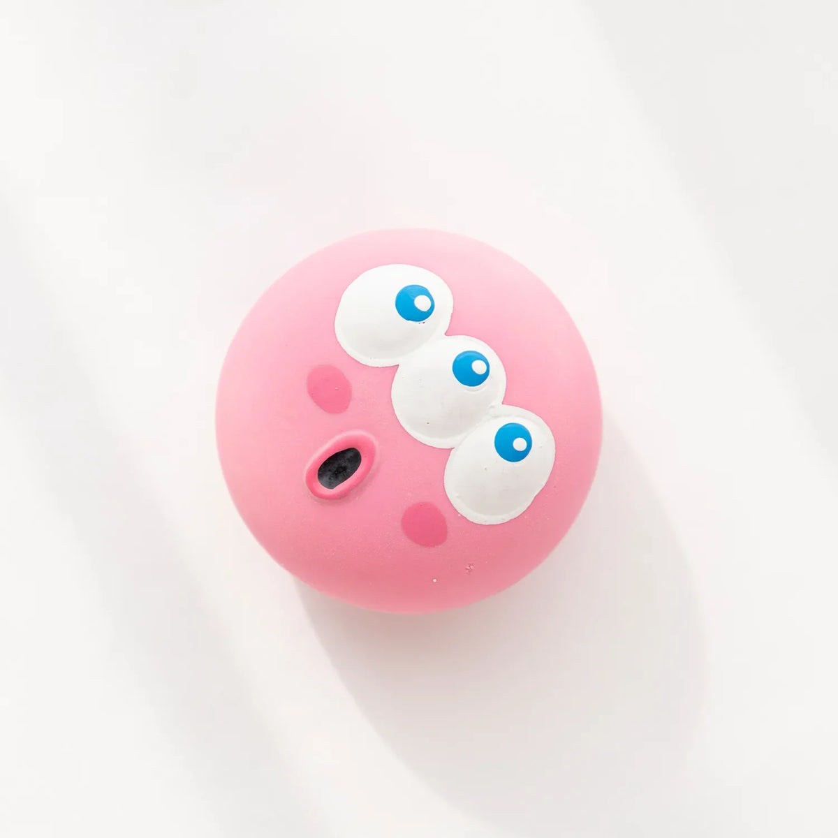 Squeaky Latex Eyeball Ball for Dogs - Pink