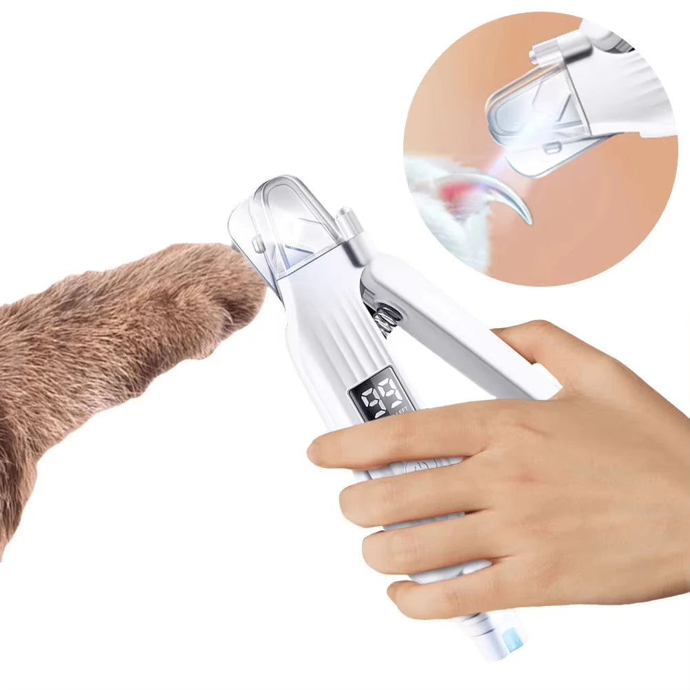 2-in-1 Electric Nail Trimmer and Grinder with LED