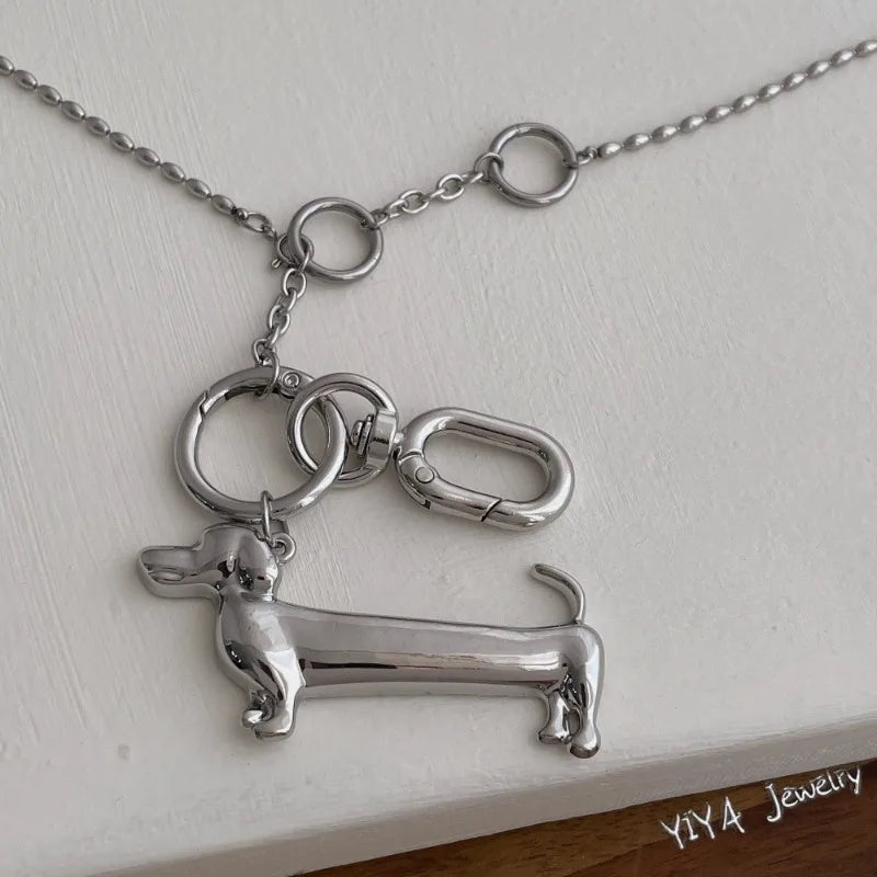 Sausage Dog Pendant Necklace