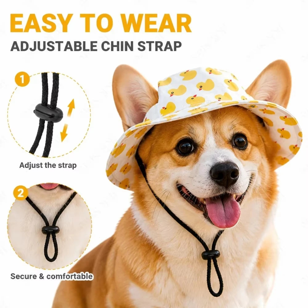 Printed Bucket Hat for Pets