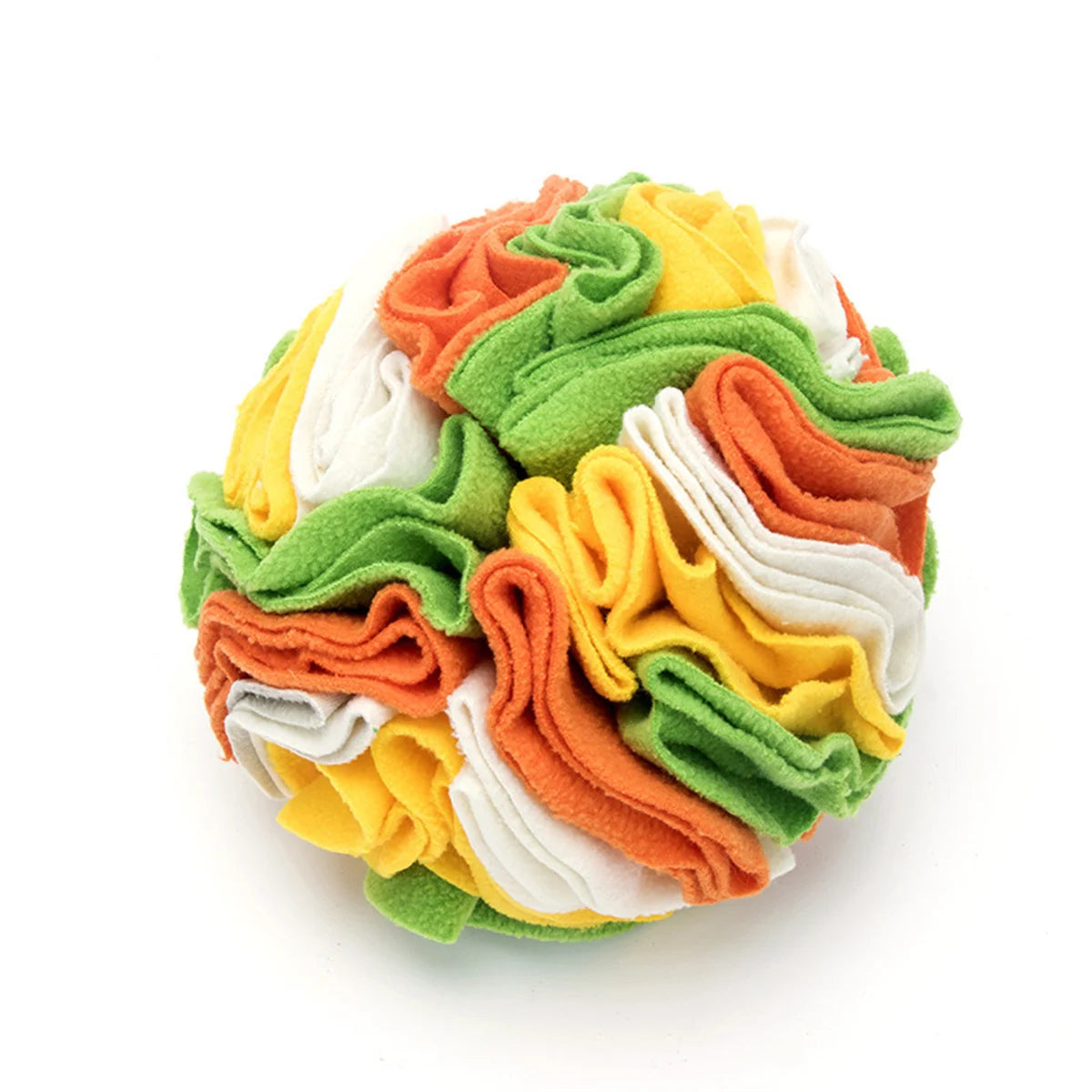 Snuffle Ball Treat Puzzle - Orange and green / 10 cm