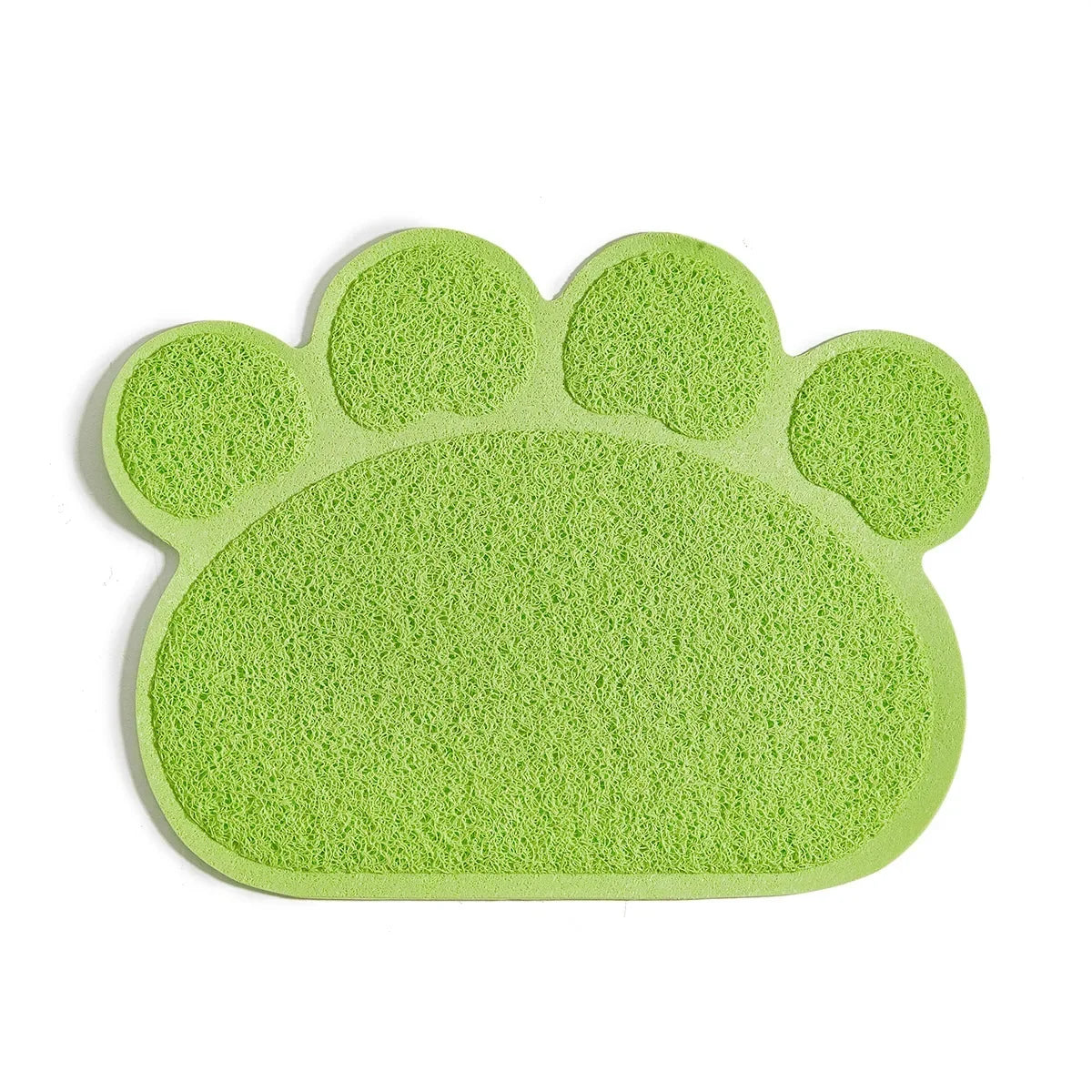 Paw-Shaped Litter Mat - Green / 30 x 40 cm