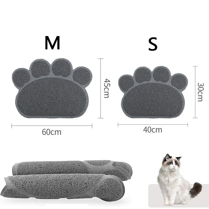 Paw-Shaped Litter Mat