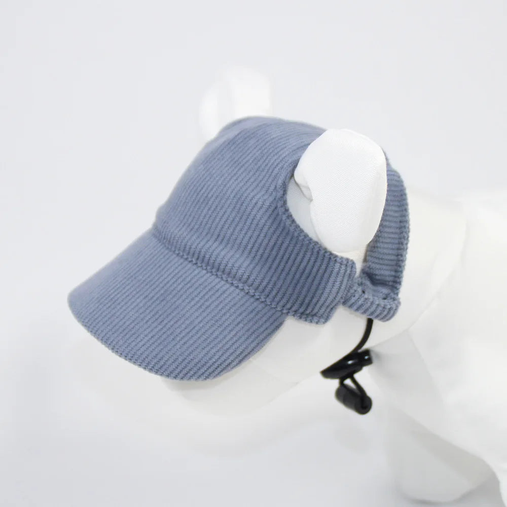 Dog Sun Hat with Chin Strap - Blue / XS (2 to 5 kg)