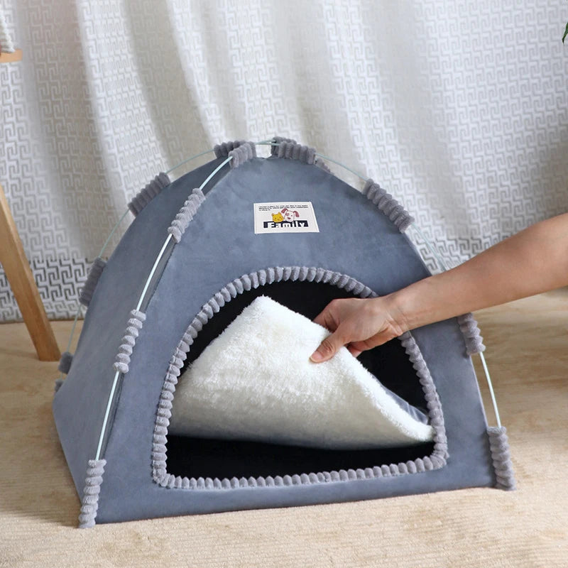 Foldable Pet Tent Bed