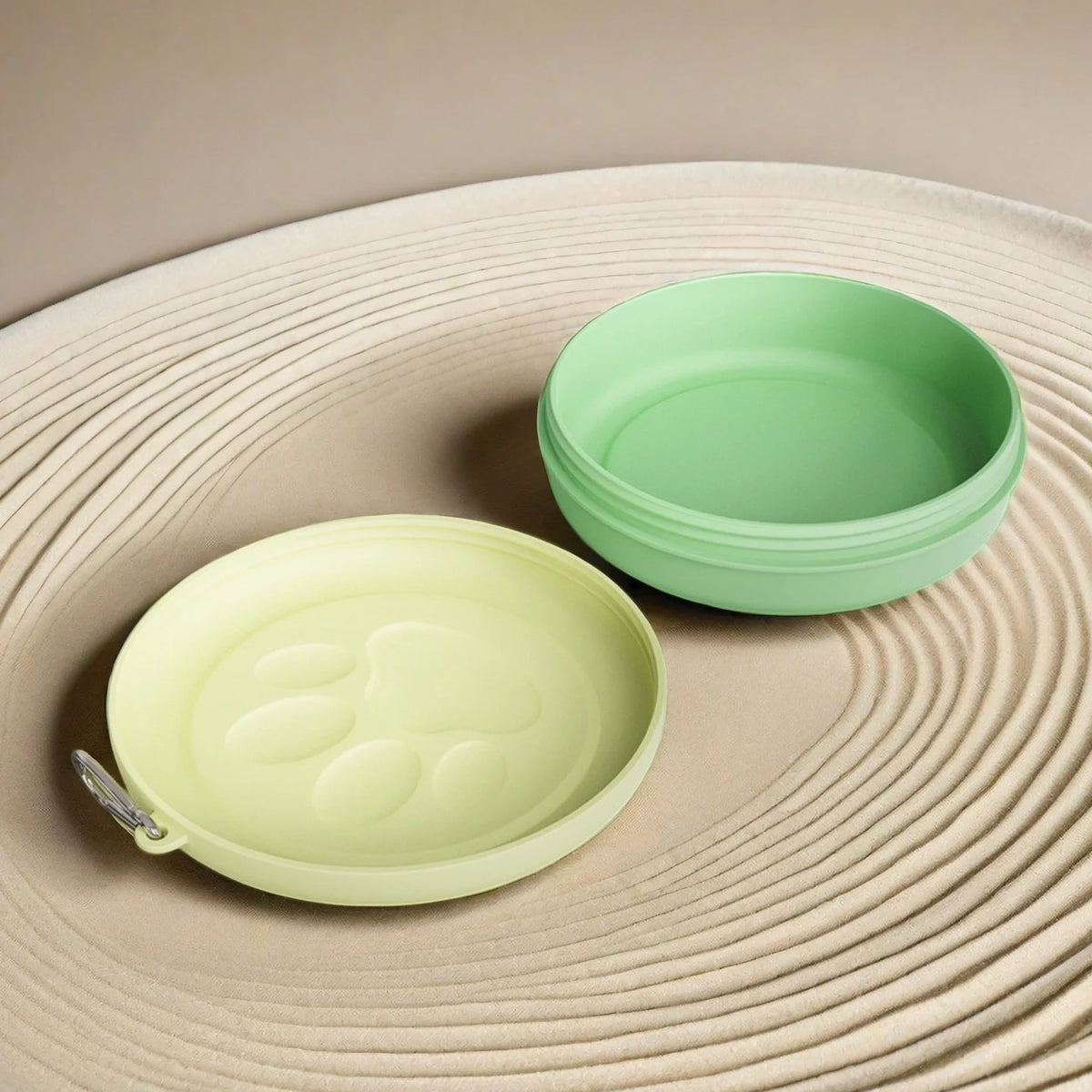 2-in-1 Travel Dog Bowl with Treat Compartment