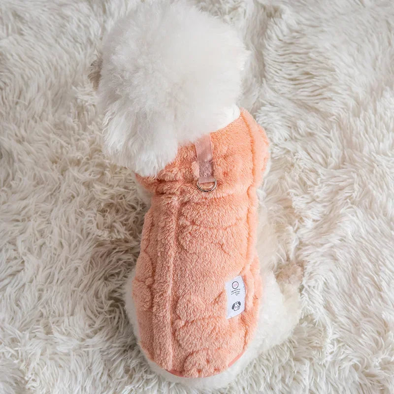 Soft Fleece Pullover for Small Dogs - Orange / XS