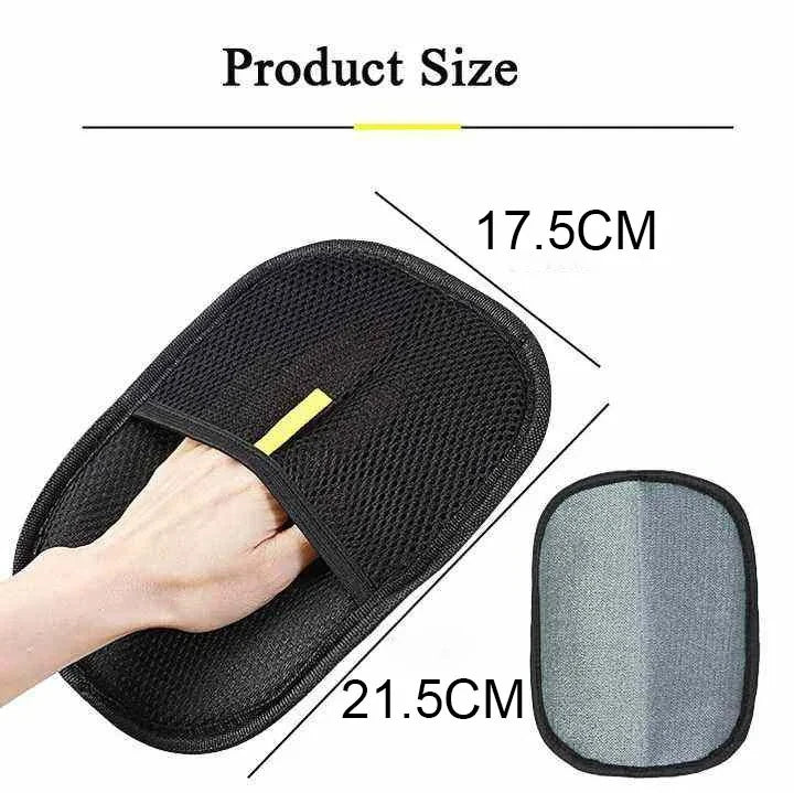 Pet Grooming Glove for Dogs and Cats - Black