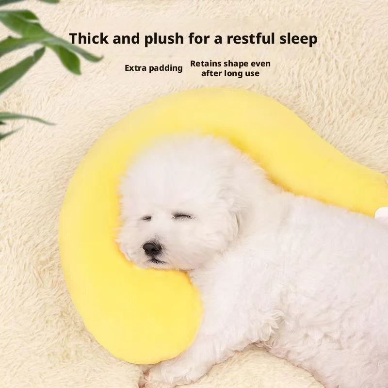 U-Shaped Neck Pillow for Cats and Small Dogs