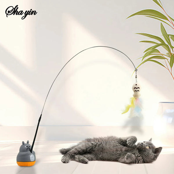 Self-Play Cat Teaser on a Weighted Base