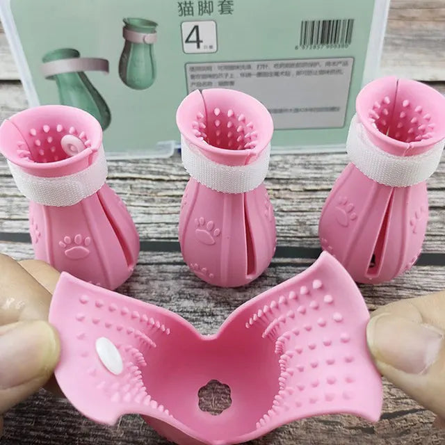 Anti-Scratch Bath Boots for Cats