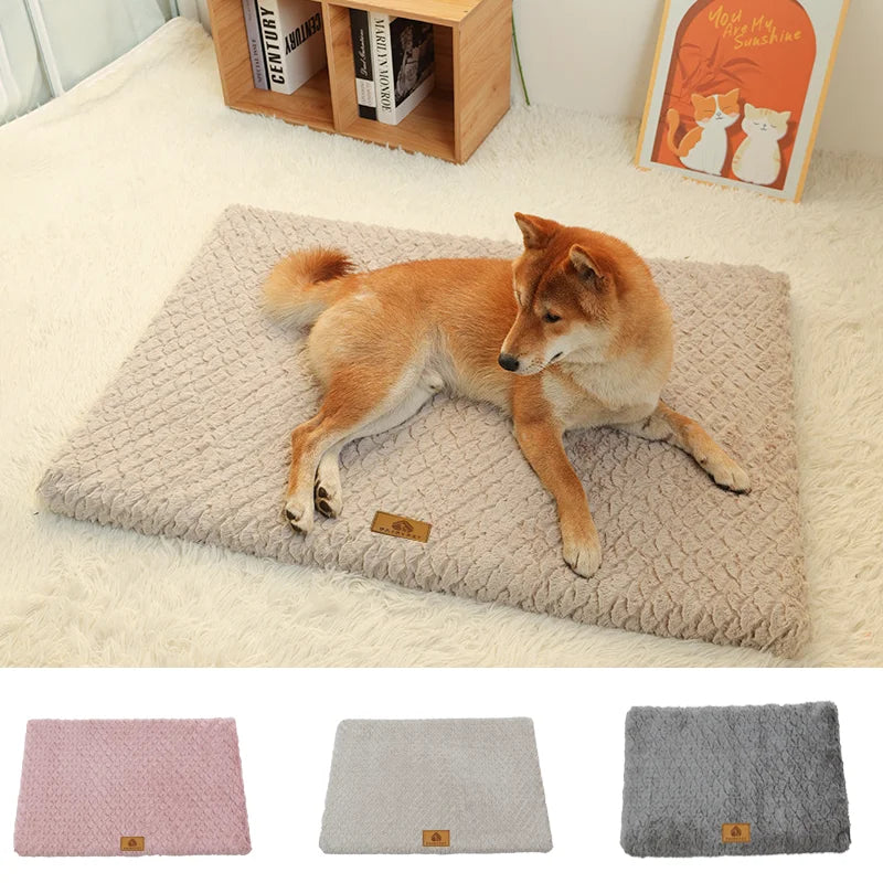 Sponge Crate Mat with Faux Fur Cover