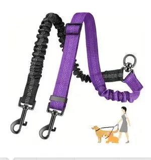Double Dog Lead Coupler - Purple