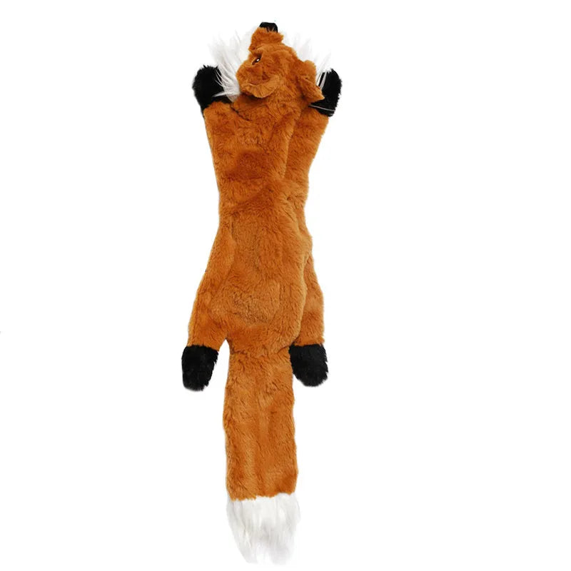 Plush Animal Squeaky Dog Toys - Fox