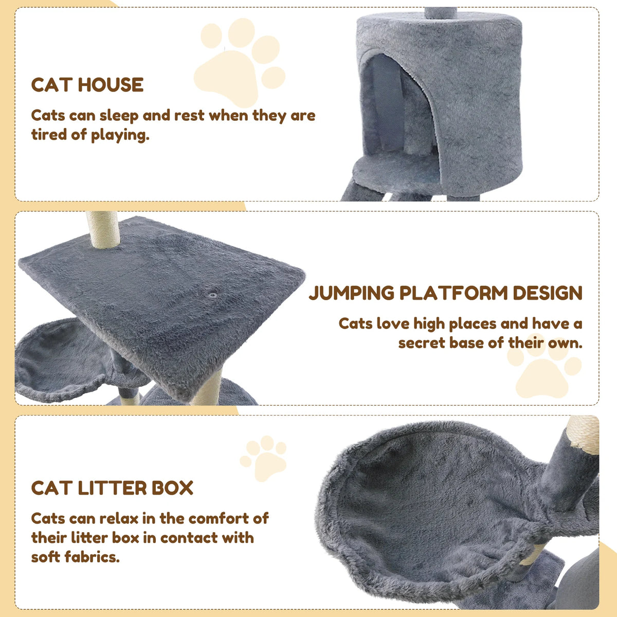 Cat Tree Tower, 140 cm