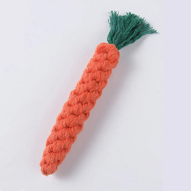 Hand-Woven Rope Animal Dog Toy