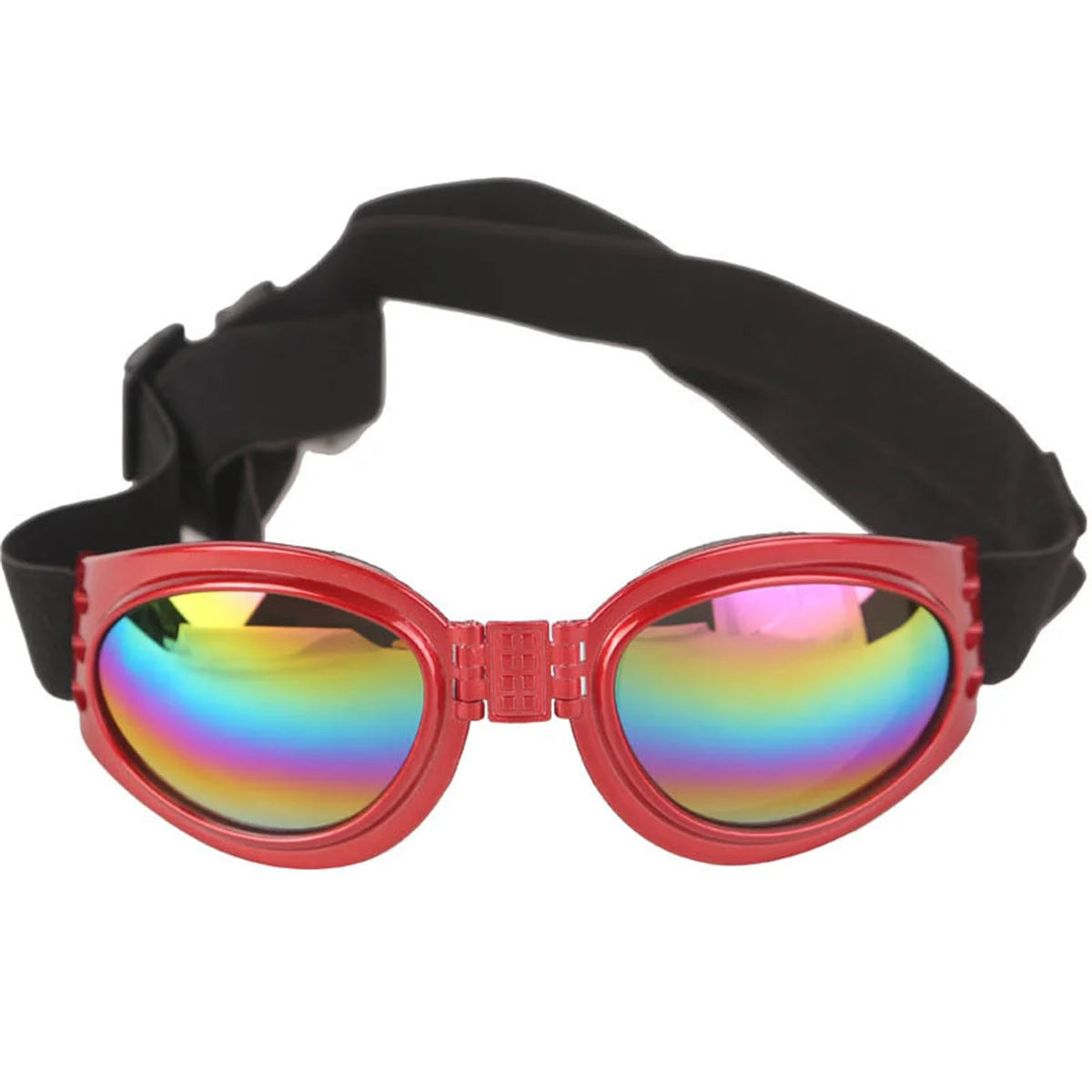 Foldable Retro Sunglasses for Dogs - Red
