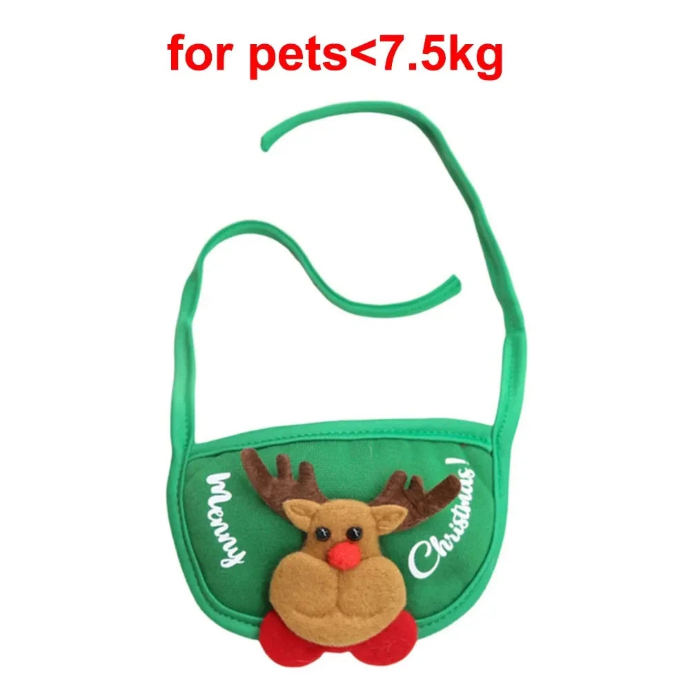 Christmas Hat or Bib for Pets - Reindeer bib