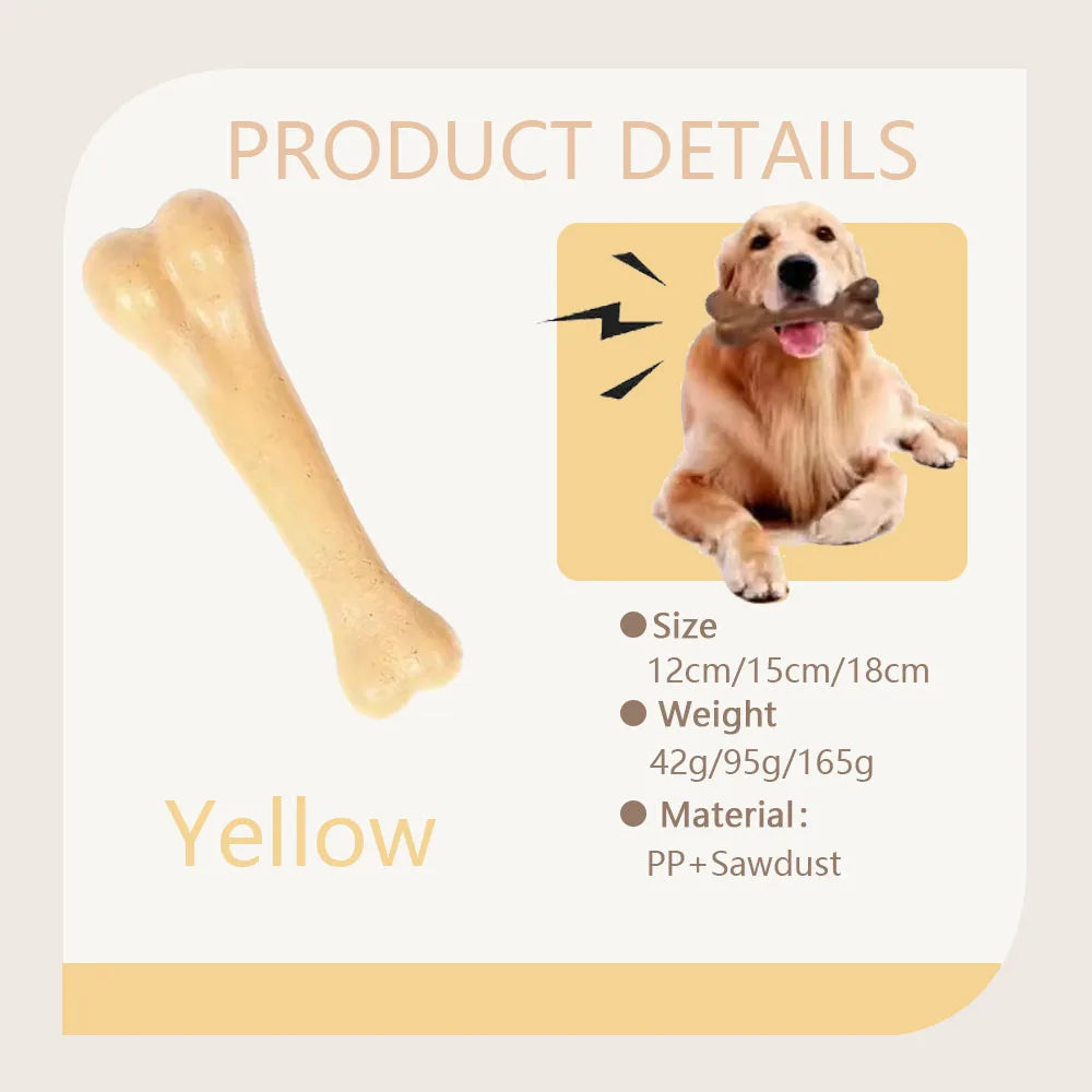 Tough Nylon Bone for Chewers - Yellow / S