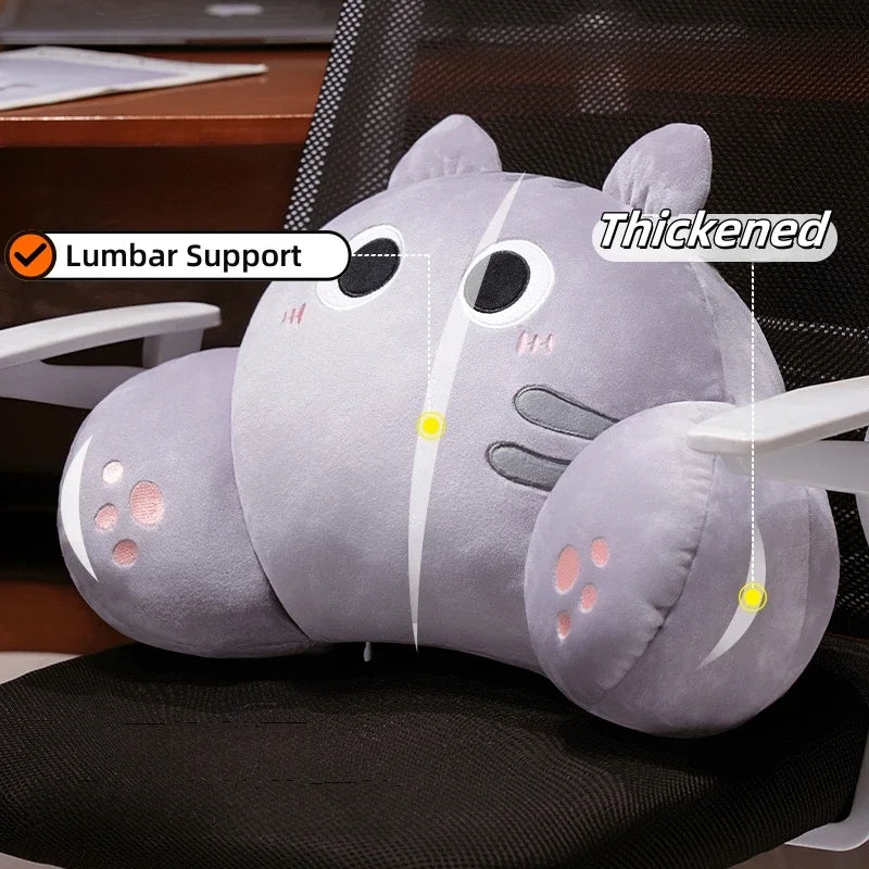 Cat Shaped Back Cushion