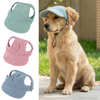 Corduroy Baseball Cap for Dogs