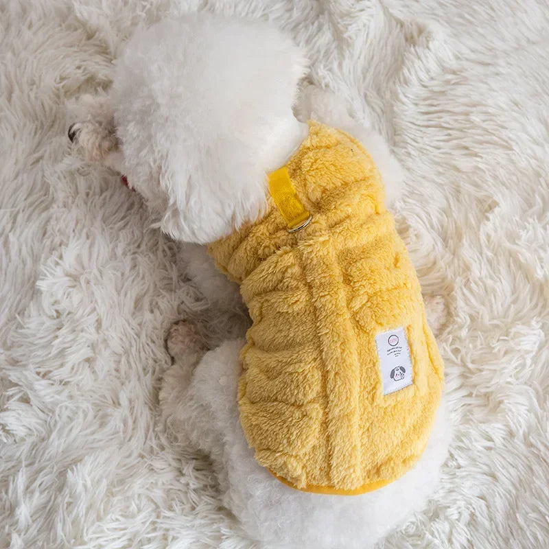 Soft Fleece Pullover for Small Dogs - Yellow / XS