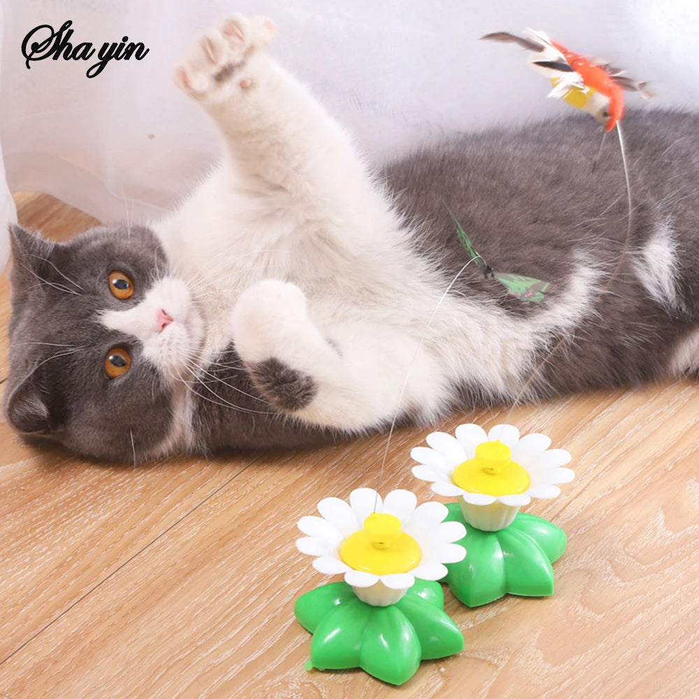 Spinning Flower Cat Toy