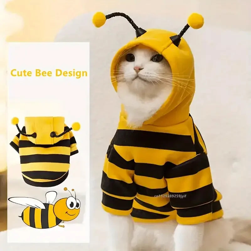 Bumblebee Costume Hoodie for Dogs and Cats