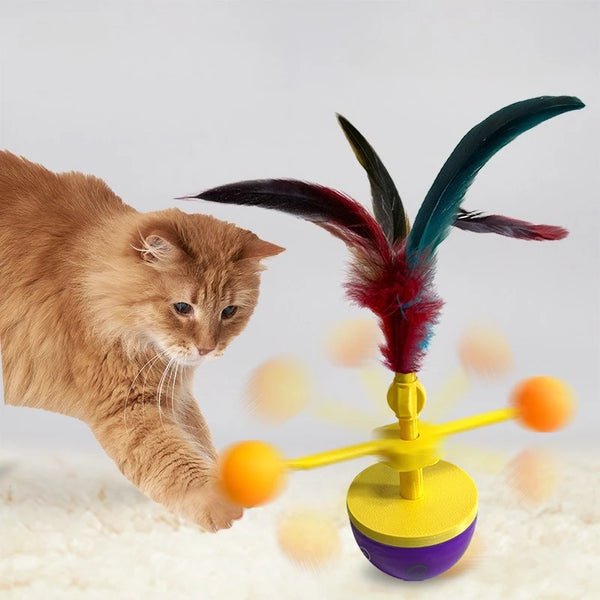 Feather Tumbler Cat Toy