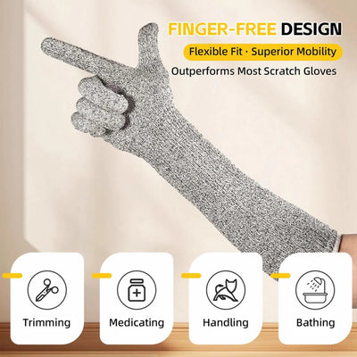Scratch-Proof Grooming Gloves, 40 cm