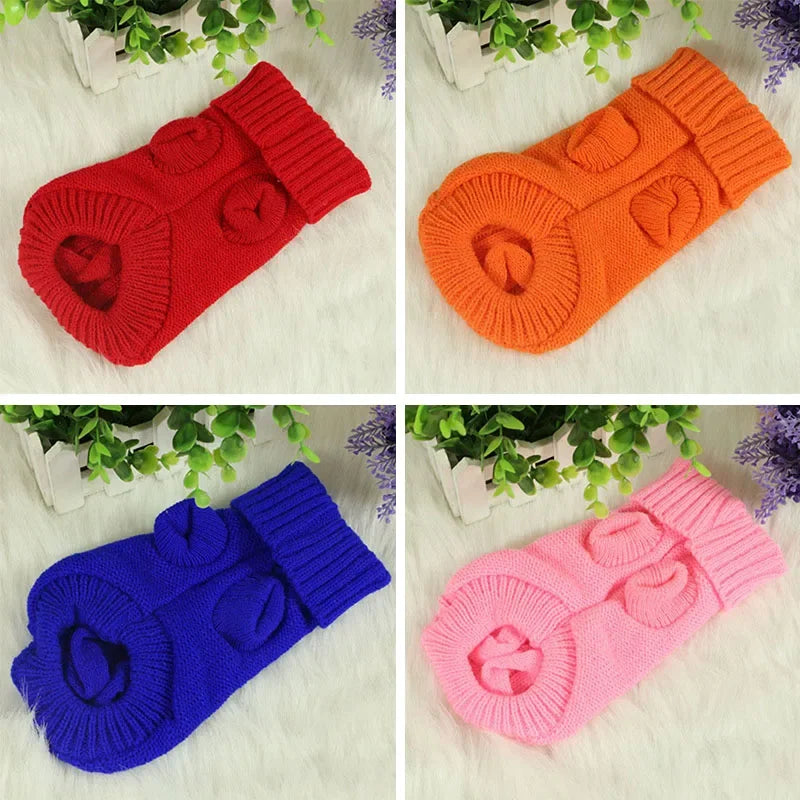 Knitted Dog Jumper for Small Dogs