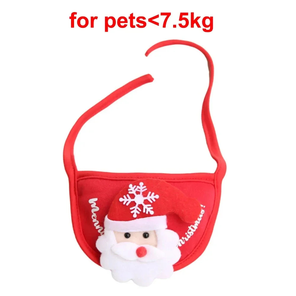 Christmas Hat or Bib for Pets - Santa bib