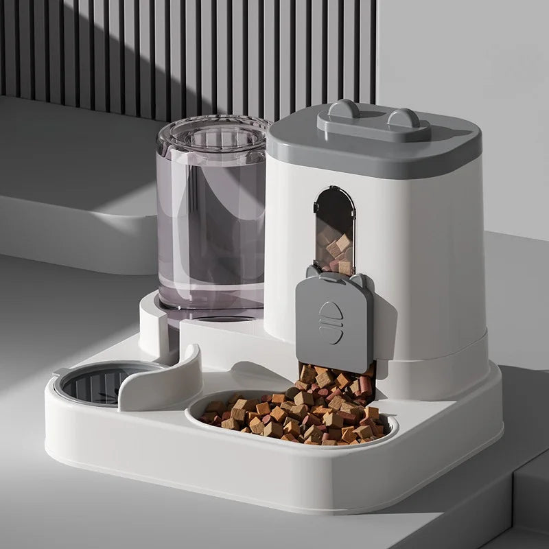 Gravity Pet Feeder and Water Dispenser Set