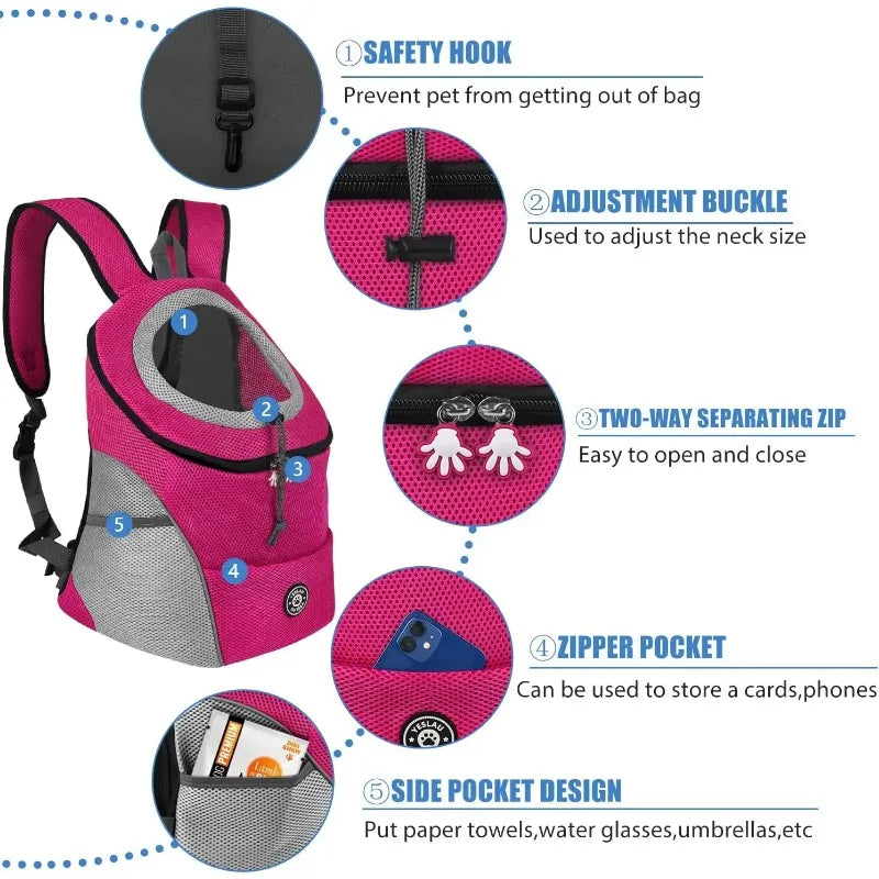Front Pack Dog Carrier Backpack