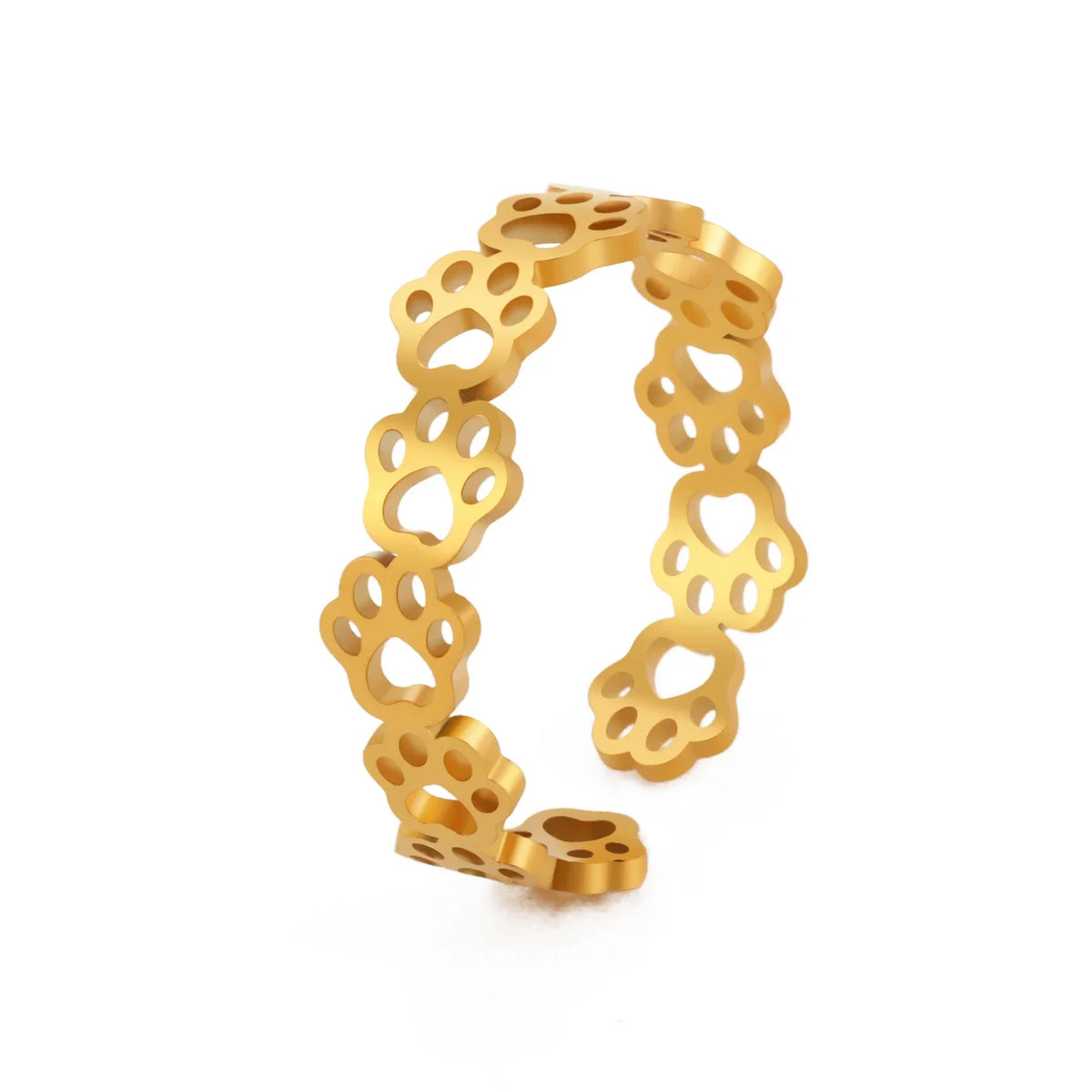 Paw Print Adjustable Ring