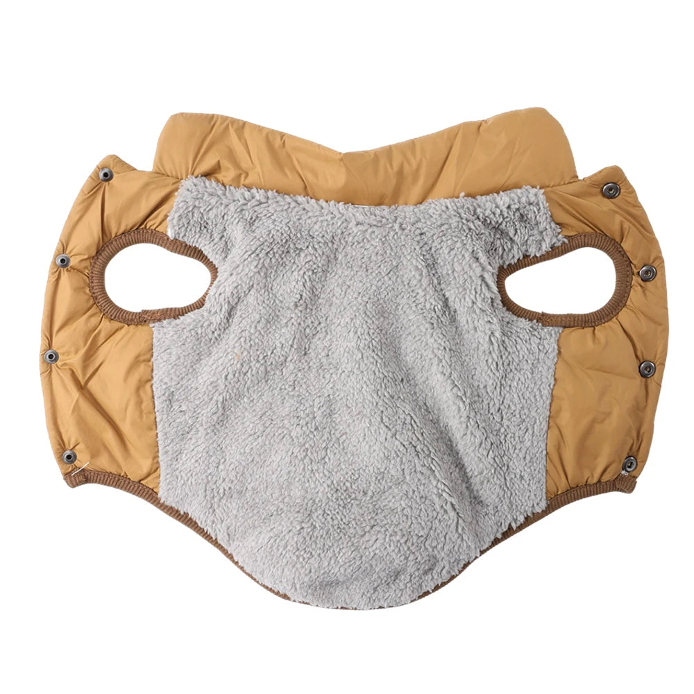 Water-Resistant Fleece-Lined Dog Coat