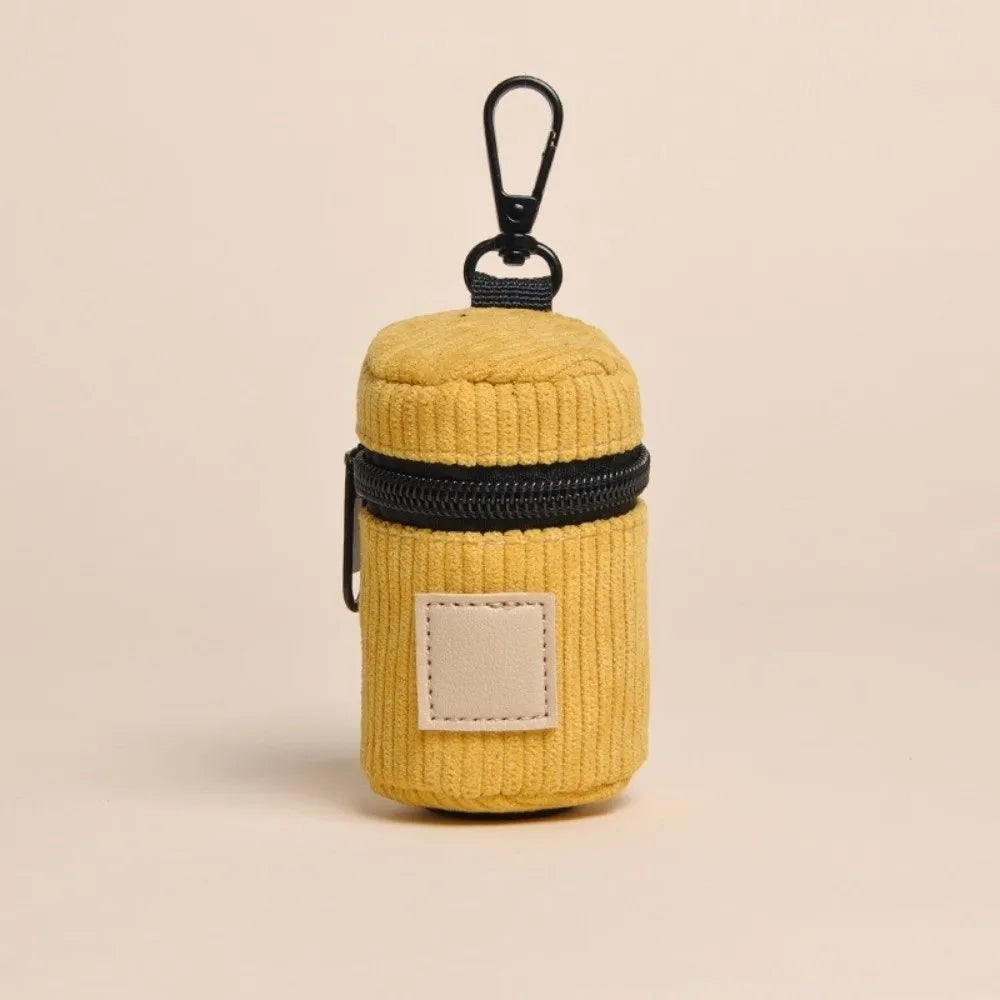 Corduroy Poop Bag Holder