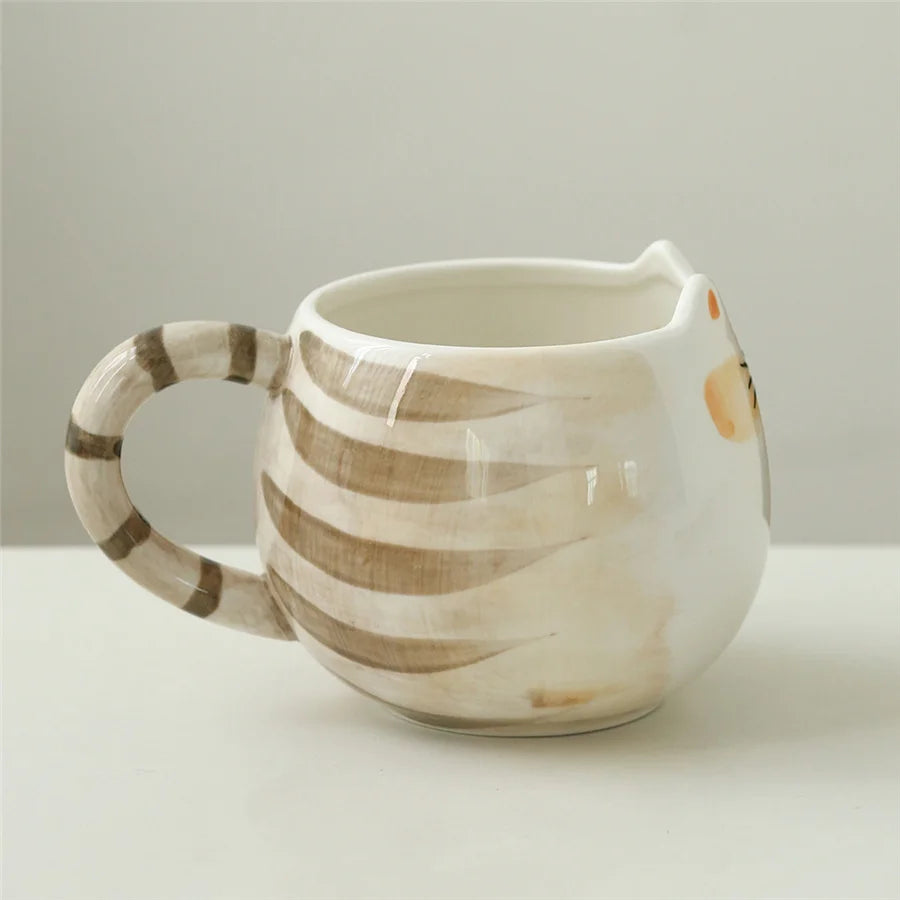 Cat Shaped Ceramic Mug (380ml)
