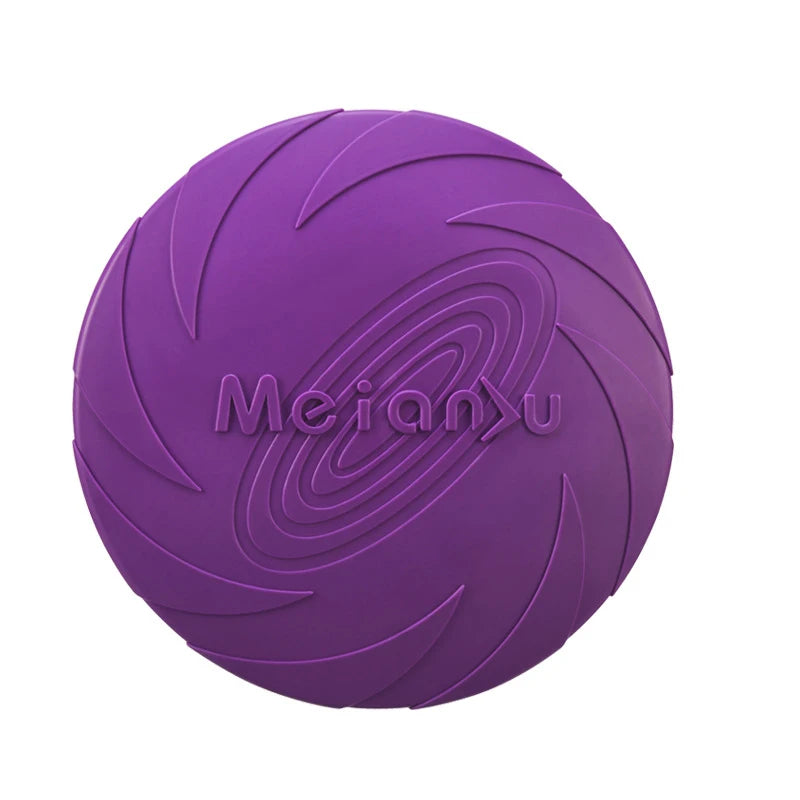 Soft Rubber Flying Disc for Dogs - Purple / 22 cm