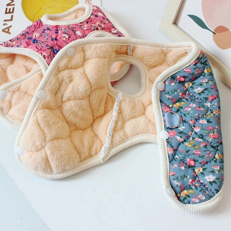 Floral Fleece Vest for Small Dogs